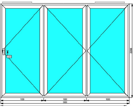 Схема сдвижных конструкций (Гармошка) для террас и веранд